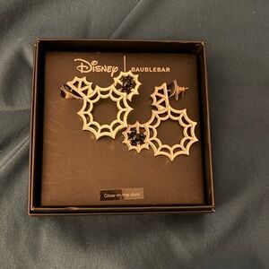 BaubleBar Glow-in-the-Dark Spider Web Earrings